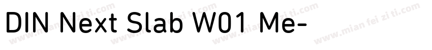 DIN Next Slab W01 Me字体转换